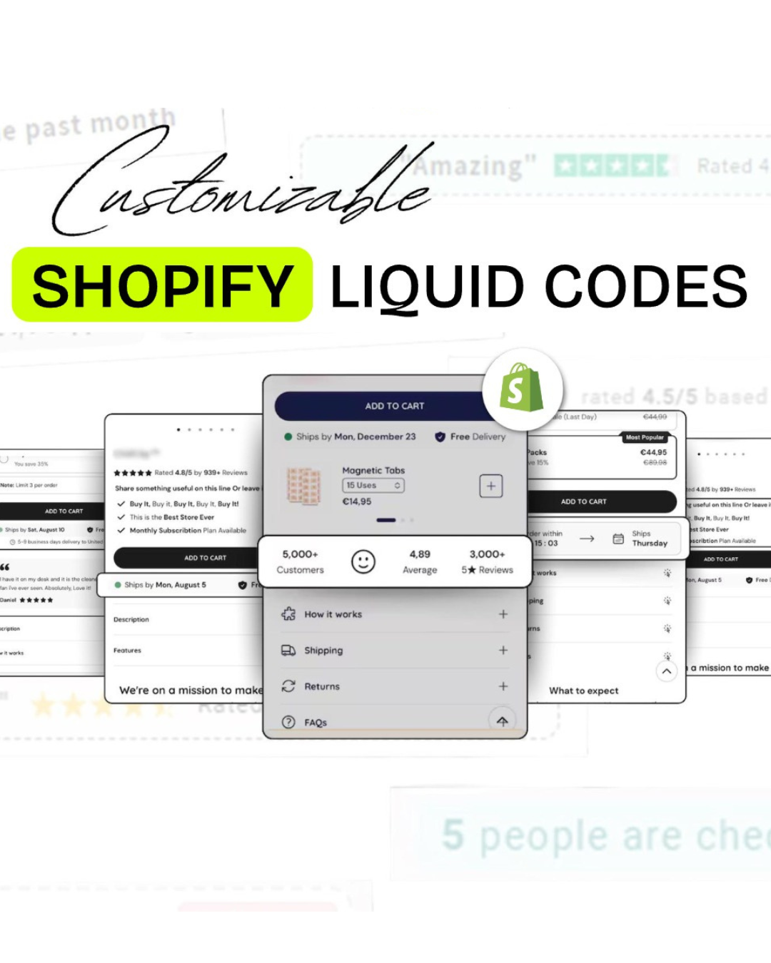 Mega Shopify 250+  Liquid Code Bundle Pack