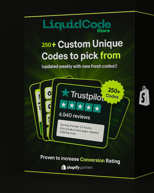 Mega Shopify 250+  Liquid Code Bundle Pack