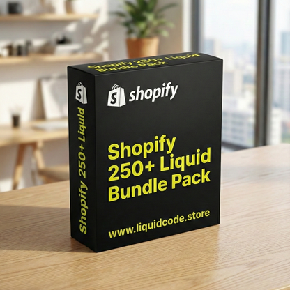 Mega Shopify 250+  Liquid Code Bundle Pack